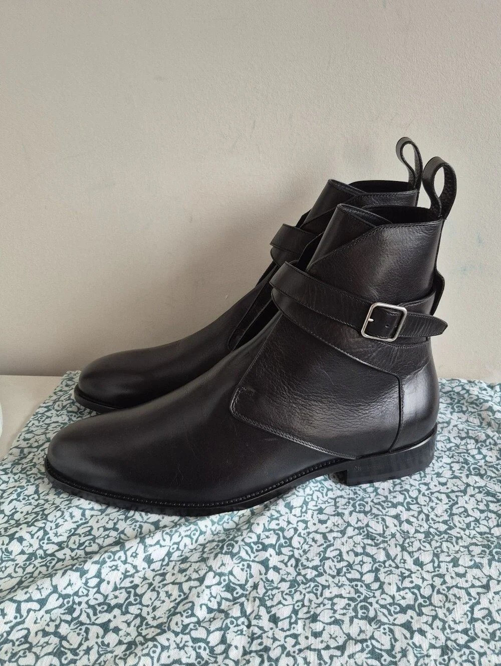 NEW! SAINT LAURENT Leather Boots / US Size 10